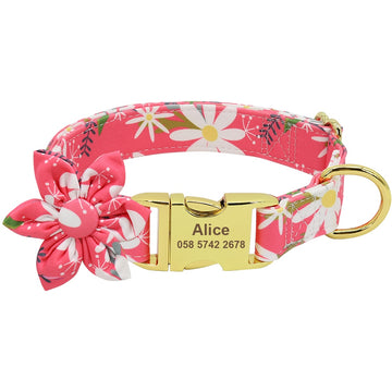Flower Custom Dog Collar